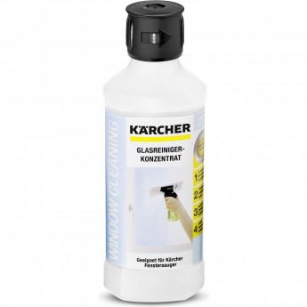 Концентрат чистящего средства для стекол KARCHER RM 500 500мл Концентрат чистящего средства для стекол KARCHER RM 500 500мл