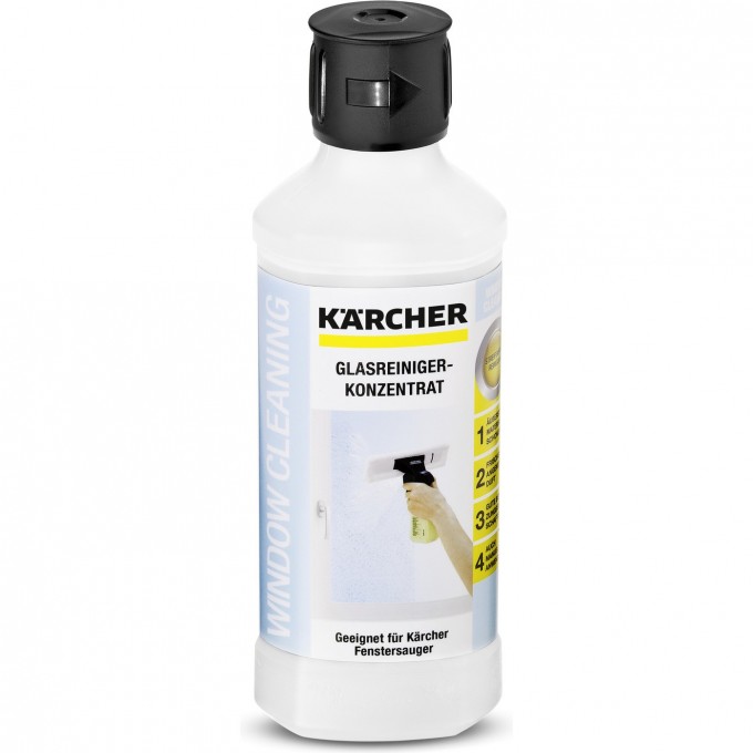Концентрат чистящего средства для стекол KARCHER RM 500 500мл 225888 Концентрат чистящего средства для стекол KARCHER RM 500 500мл 225888
