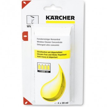 Концентрат моющего средства KARCHER для чистки стекол 4х20мл Концентрат моющего средства KARCHER для чистки стекол 4х20мл