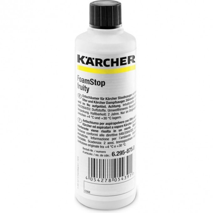 Пеногаситель KARCHER RM FOAMSTOP FRUITY 125мл 6.295-875 Пеногаситель KARCHER RM FOAMSTOP FRUITY 125мл 6.295-875