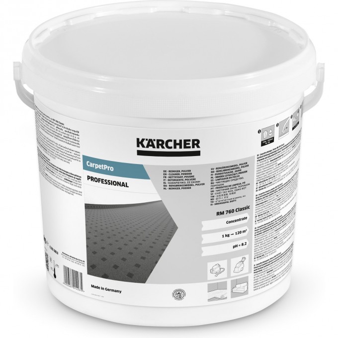 Средство для моющих пылесосов KARCHER RM 760 10 кг 6.291-388 Средство для моющих пылесосов KARCHER RM 760 10 кг 6.291-388