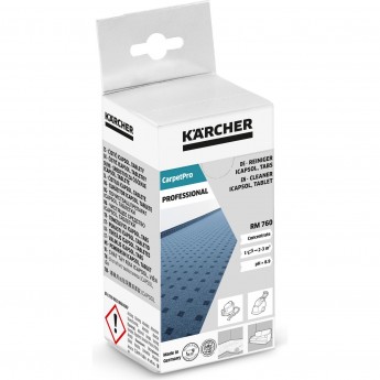 Средство для очистки ковров и мягкой мебели KARCHER RM 760 в таблетках 16 шт Средство для очистки ковров и мягкой мебели KARCHER RM 760 в таблетках 16 шт