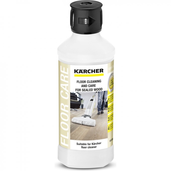 Средство для ухода за лакированными деревянными полами KARCHER RM 534 500мл 723721 Средство для ухода за лакированными деревянными полами KARCHER RM 534 500мл 723721